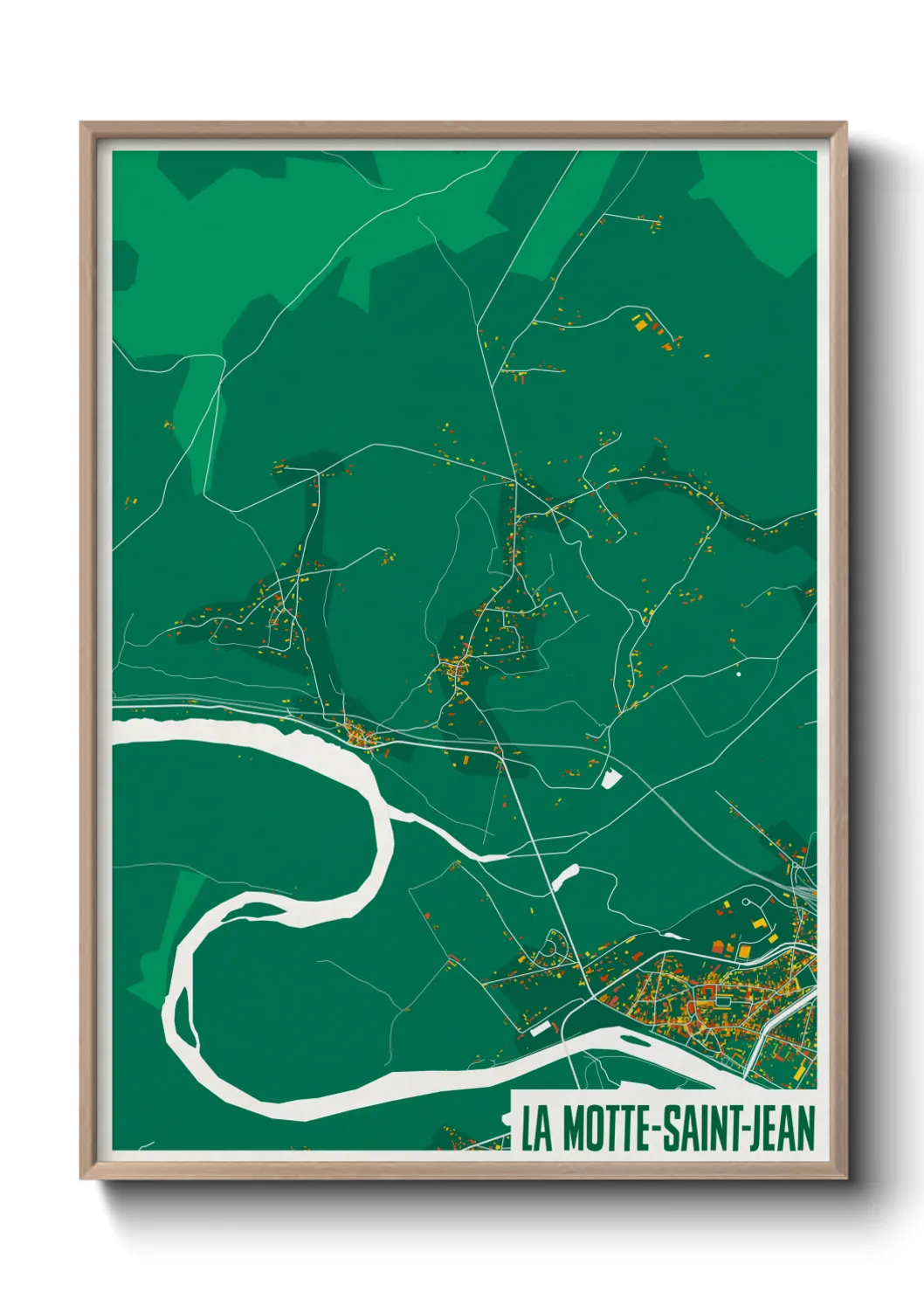 Un poster carteLa Motte-Saint-Jean