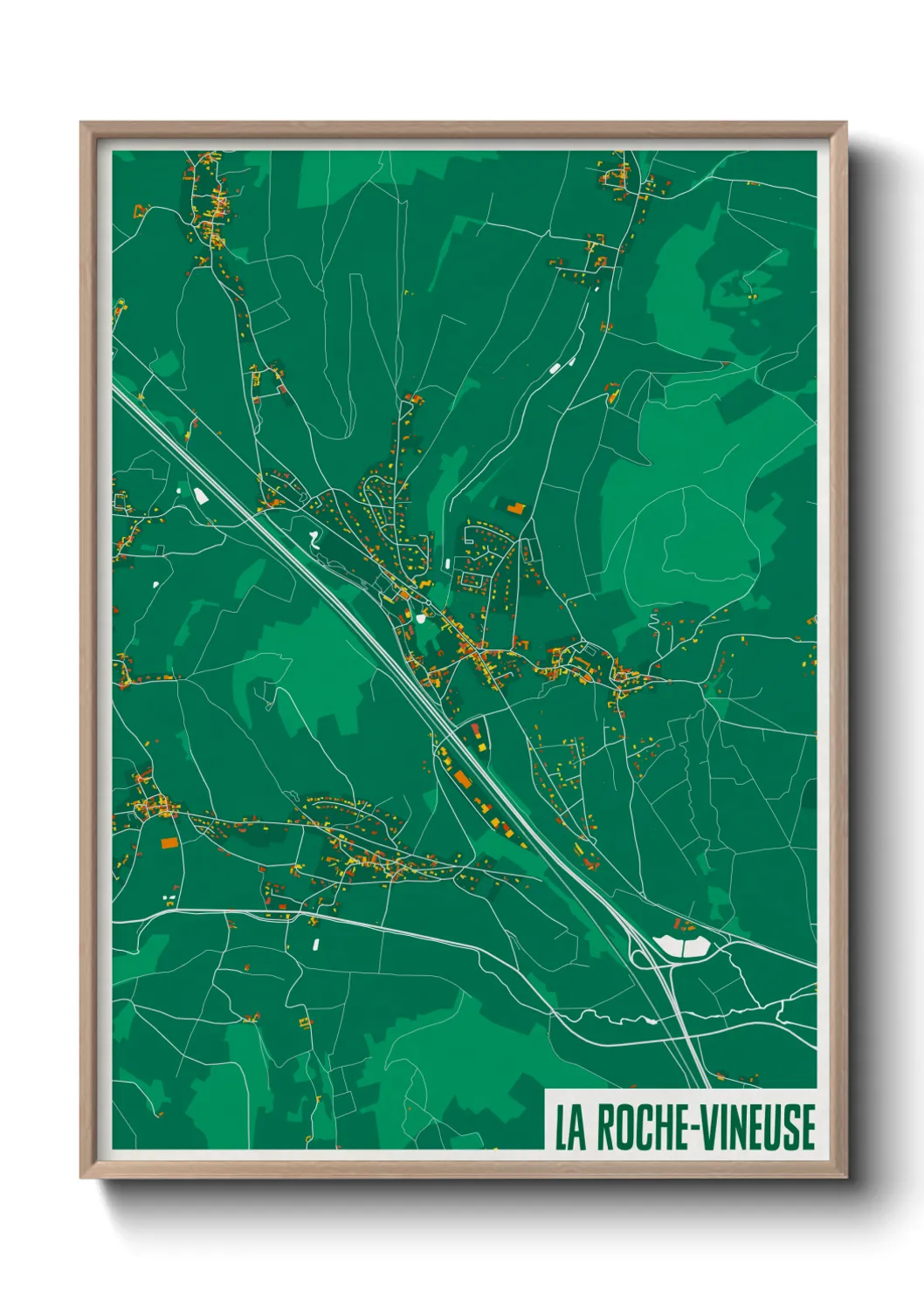 Un poster carteLa Roche-Vineuse