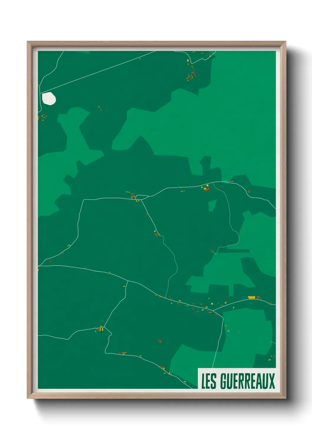 Un poster carteLes Guerreaux