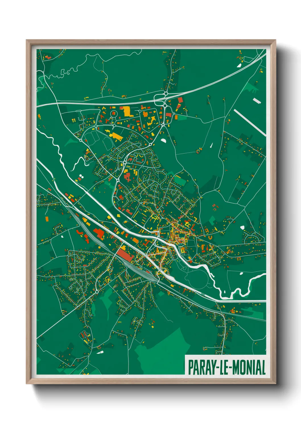 Un poster carteParay-le-Monial