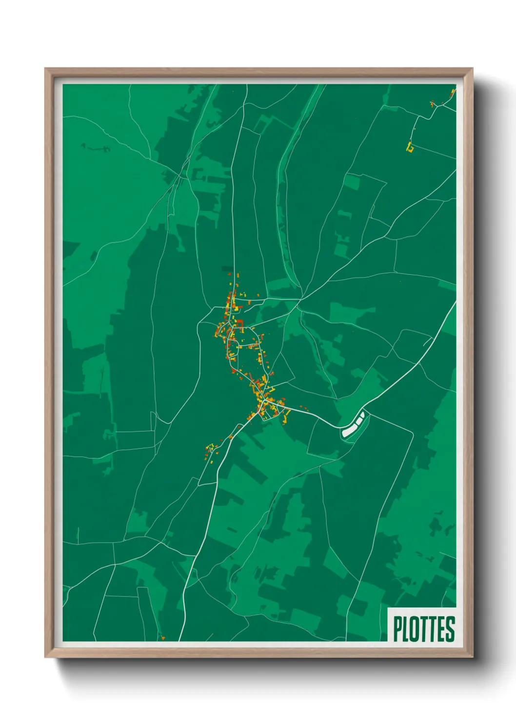 Une affiche de carte sur Plottes