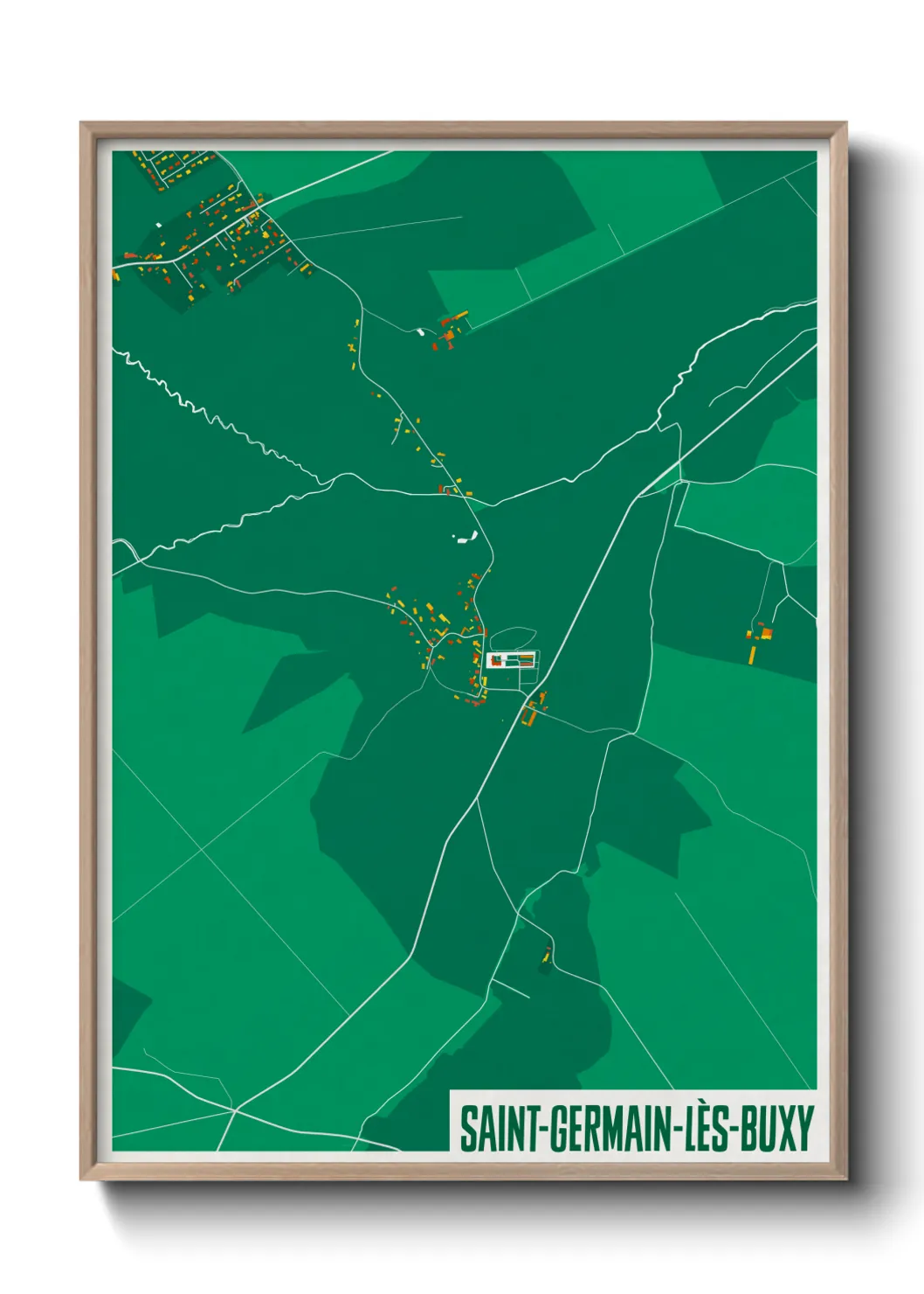 Un poster carteSaint-Germain-lès-Buxy