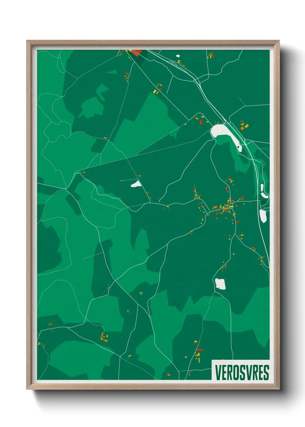 Une affiche de carte sur Verosvres