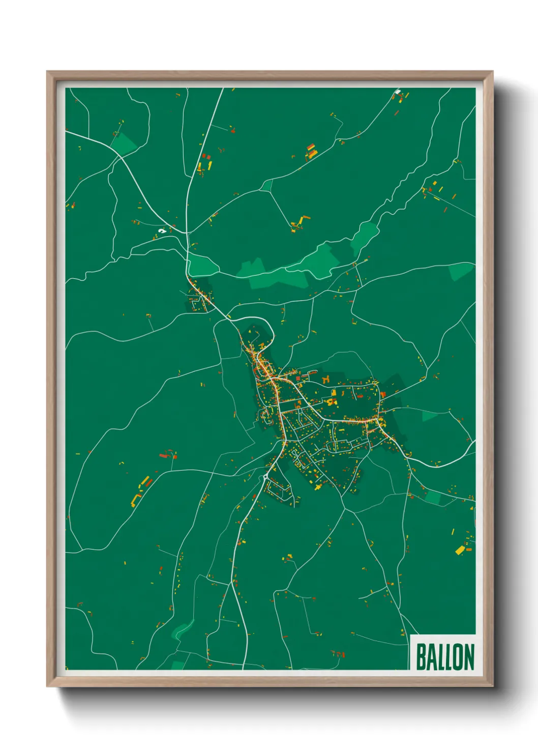 Une affiche de carte sur Ballon