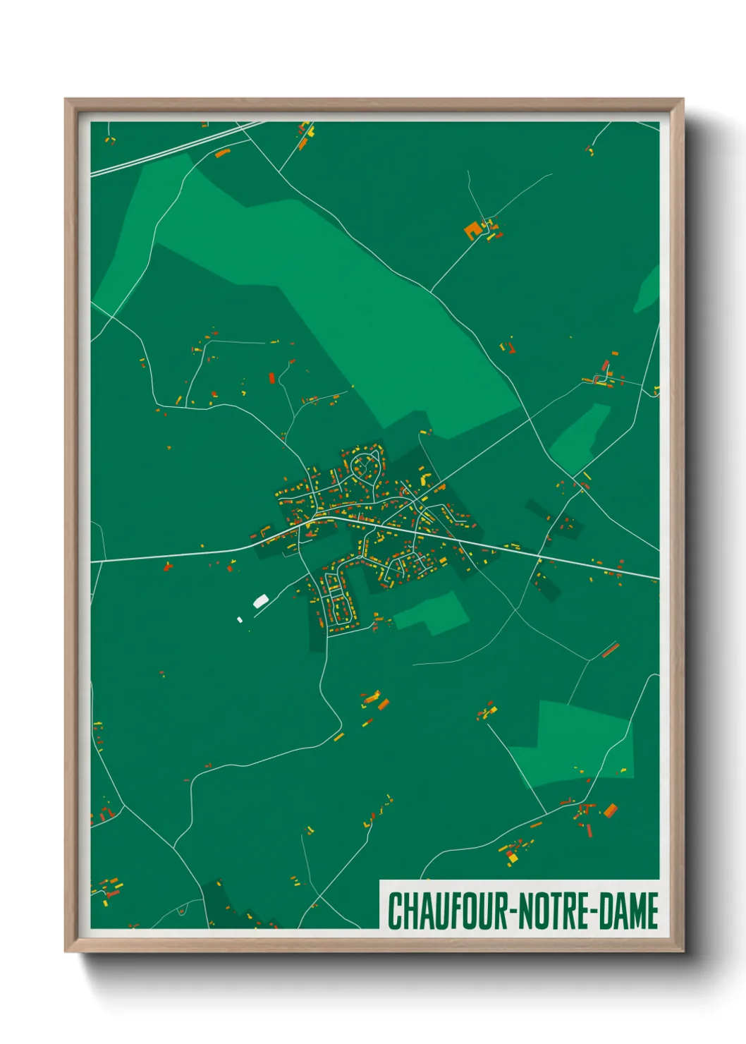 Un poster carteChaufour-Notre-Dame