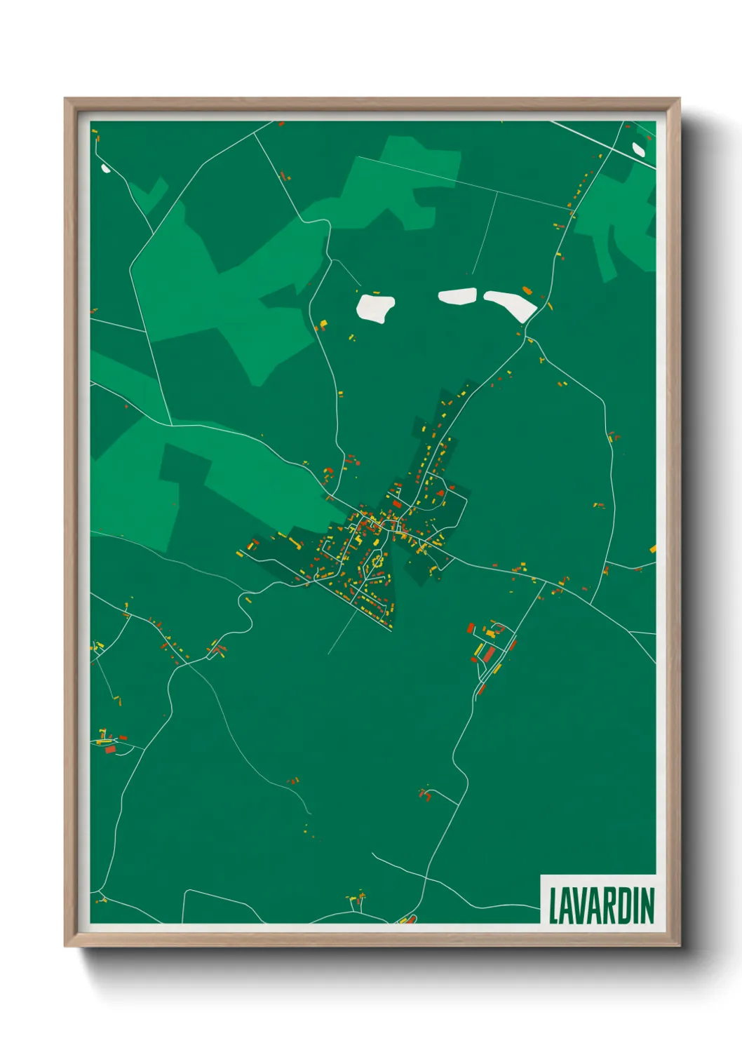 Une affiche de carte sur Lavardin