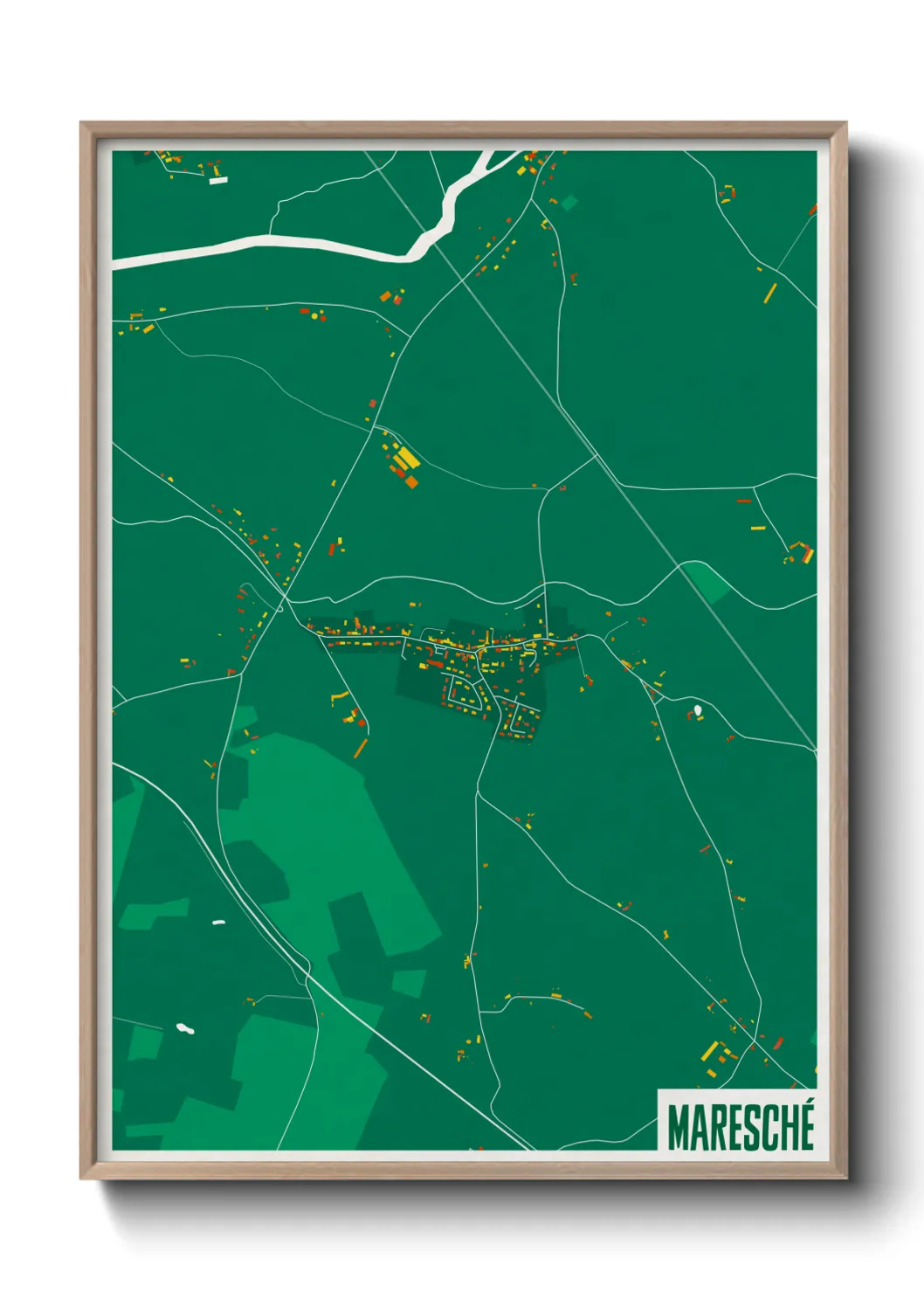 Une affiche de carte sur Maresché