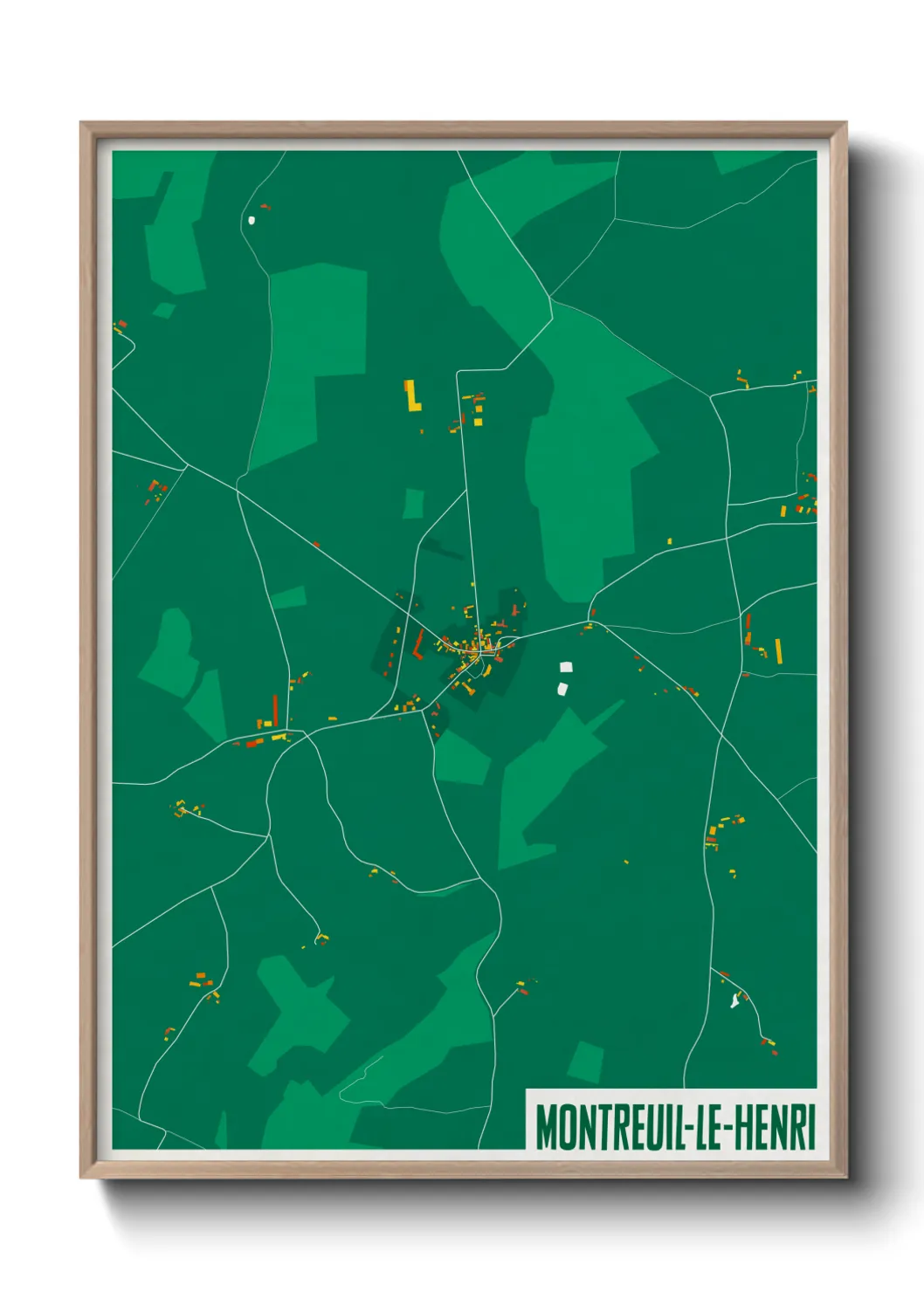 Un poster carteMontreuil-le-Henri