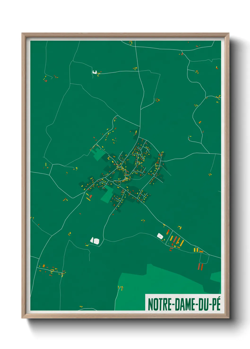 Un poster carteNotre-Dame-du-Pé