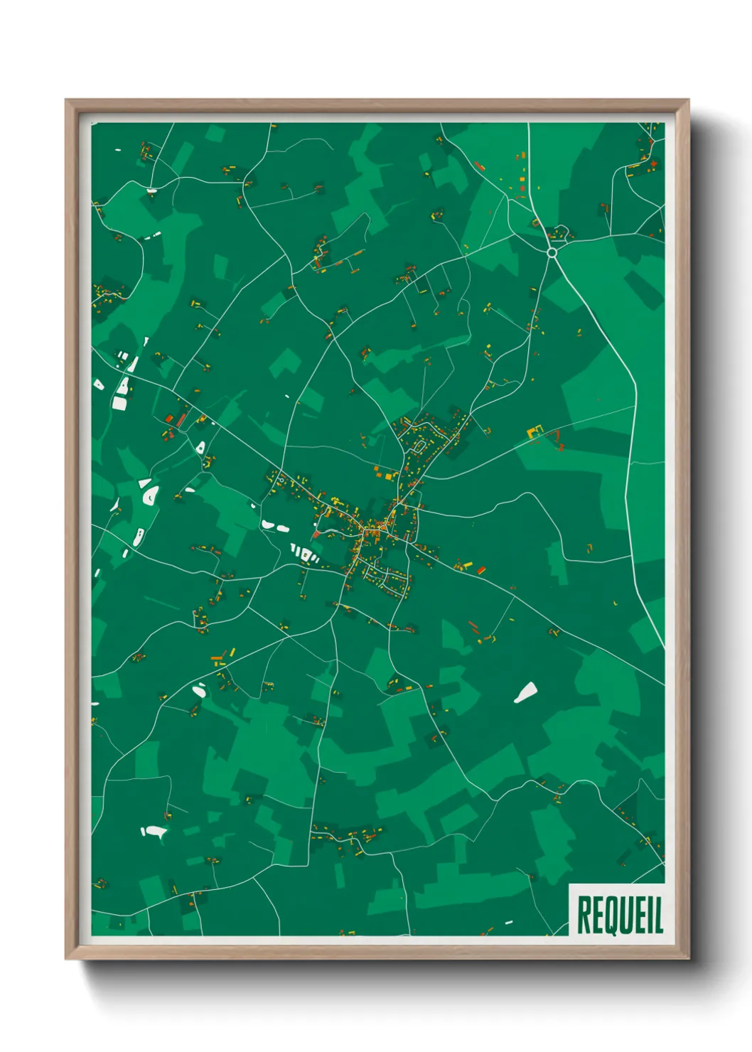 Une affiche de carte sur Requeil