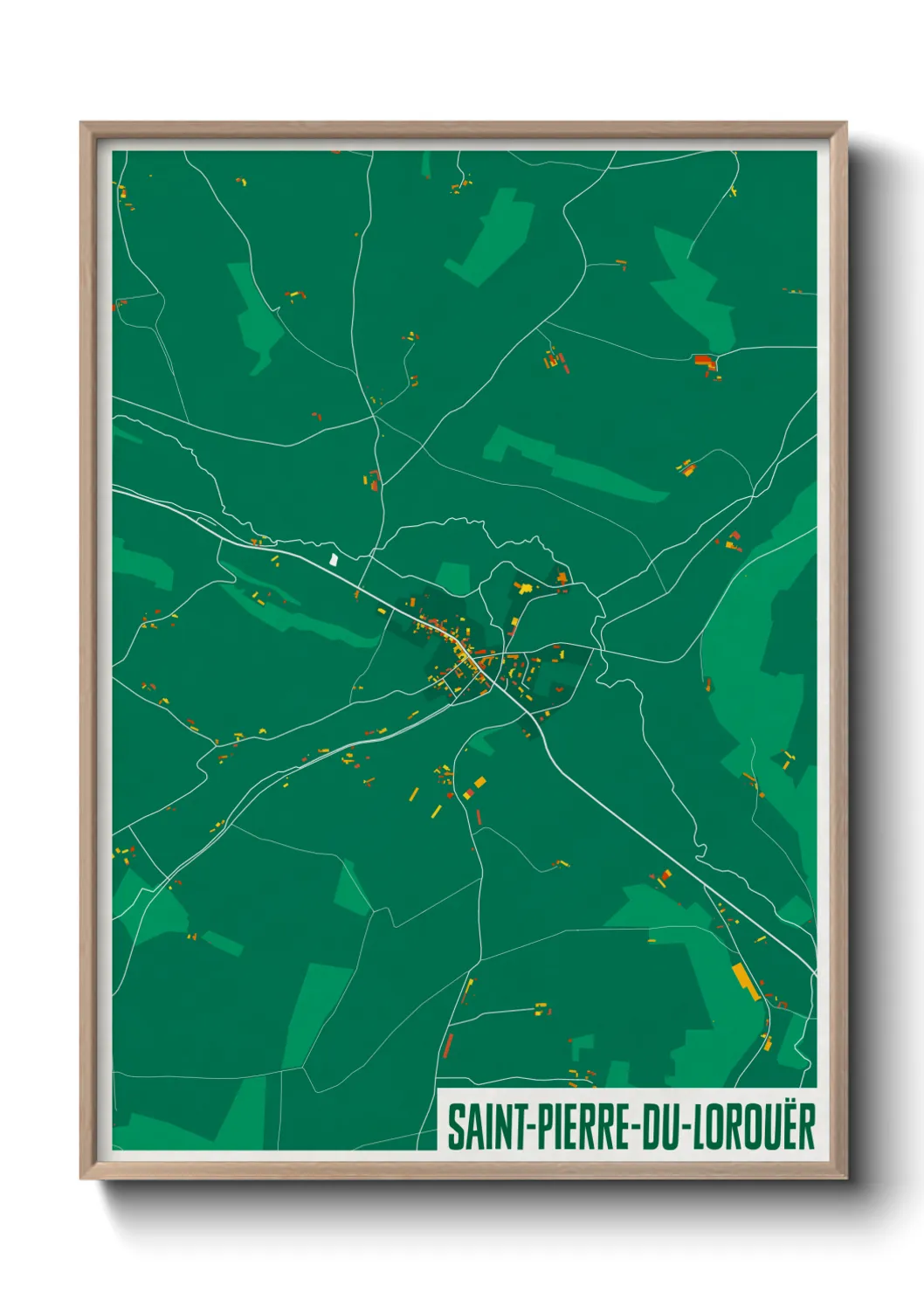 Un poster carteSaint-Pierre-du-Lorouër