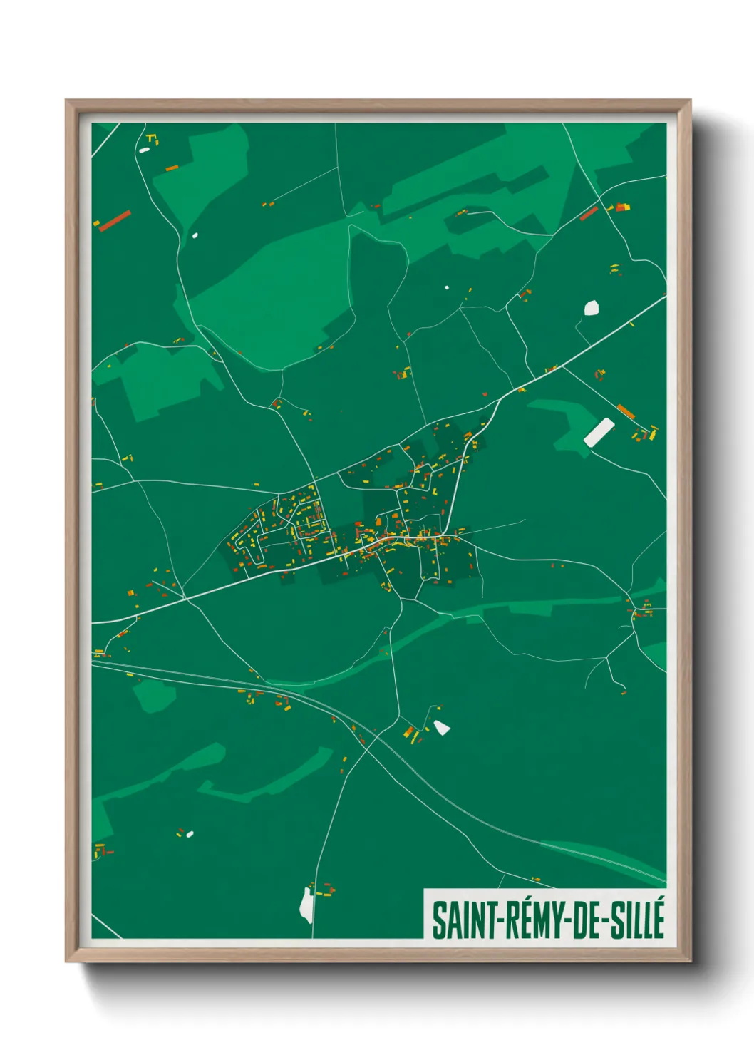 Un poster carteSaint-Rémy-de-Sillé