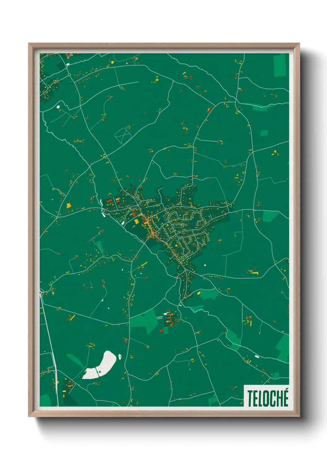 Une affiche de carte sur Teloché