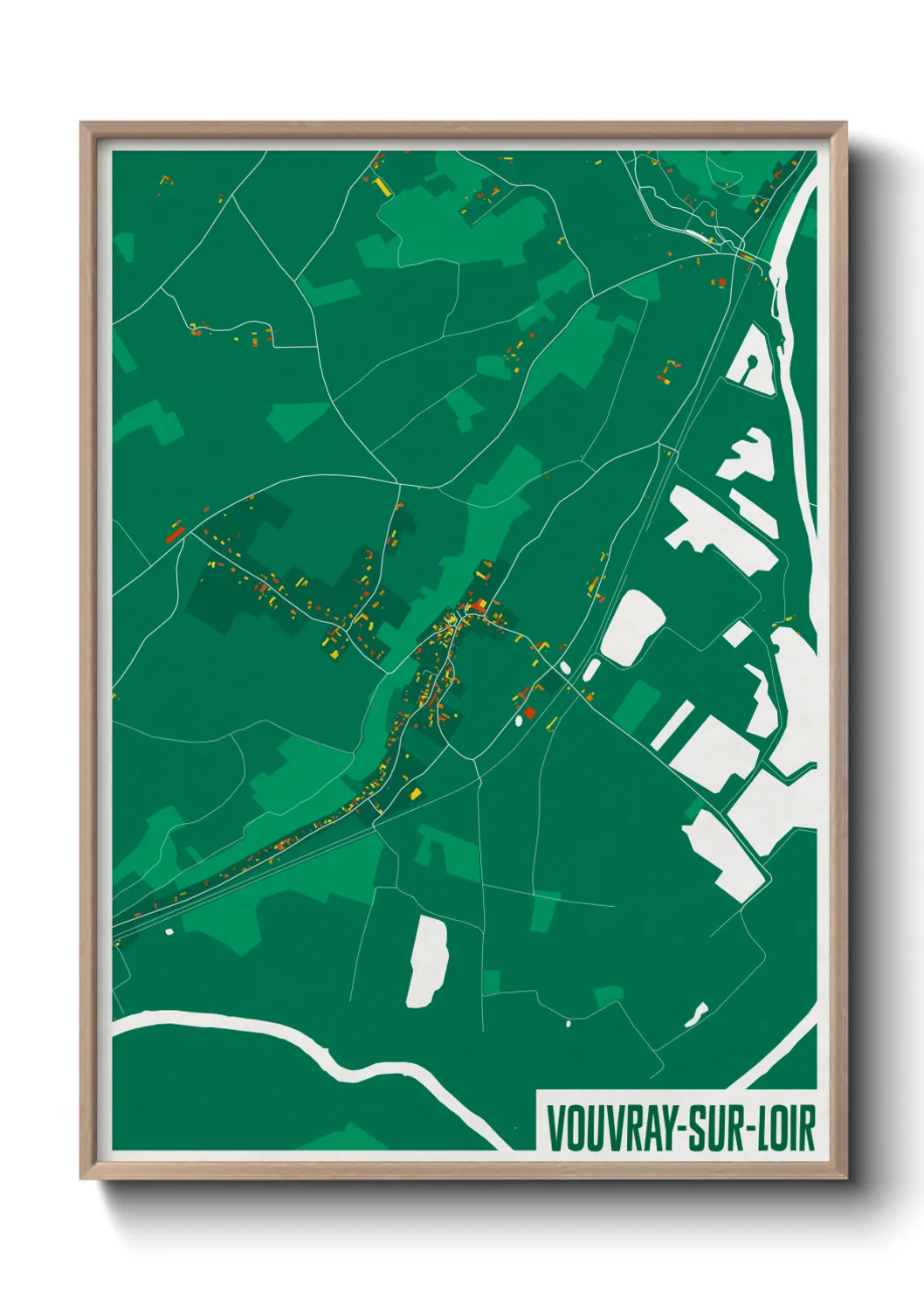 Un poster carteVouvray-sur-Loir
