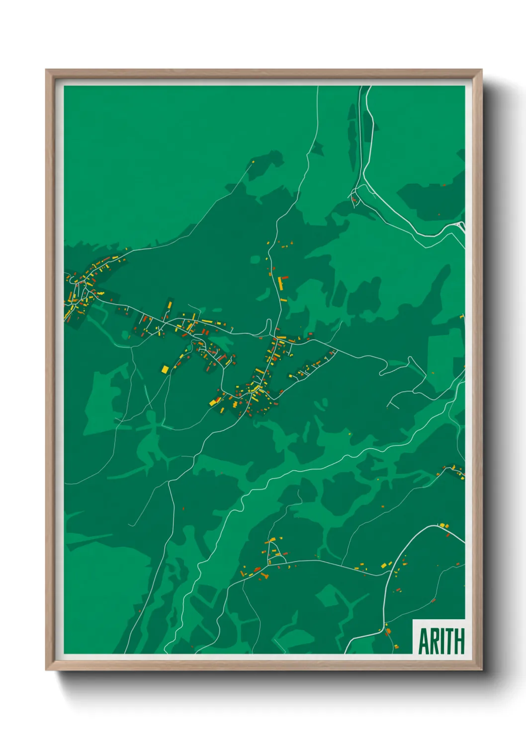 Une affiche de carte sur Arith