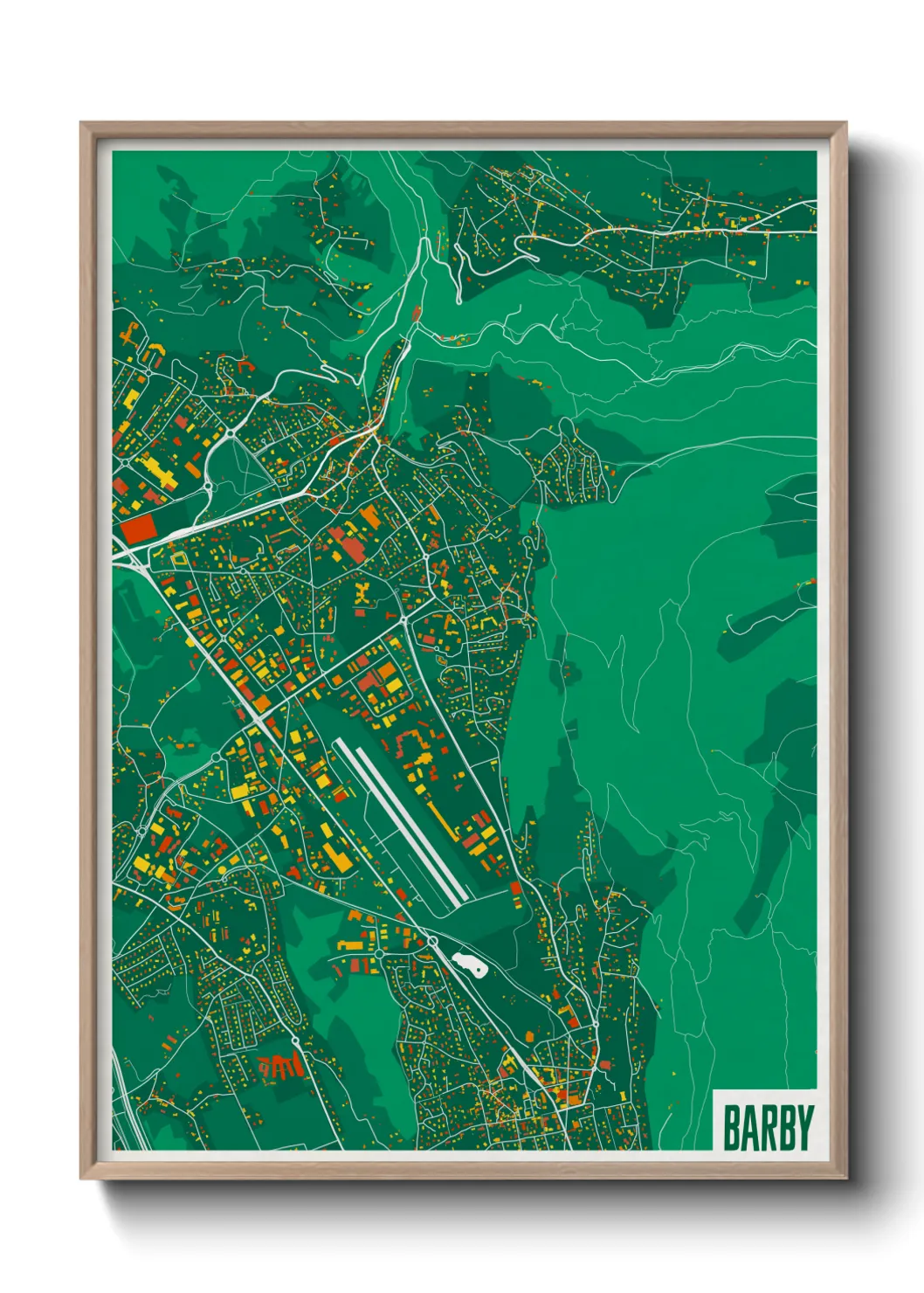 Une affiche de carte sur Barby