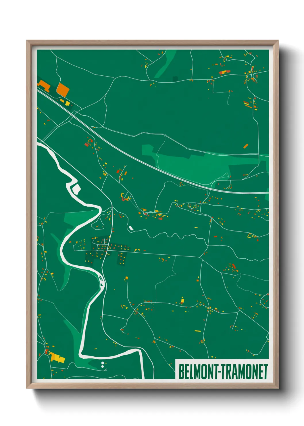 Un poster carteBelmont-Tramonet