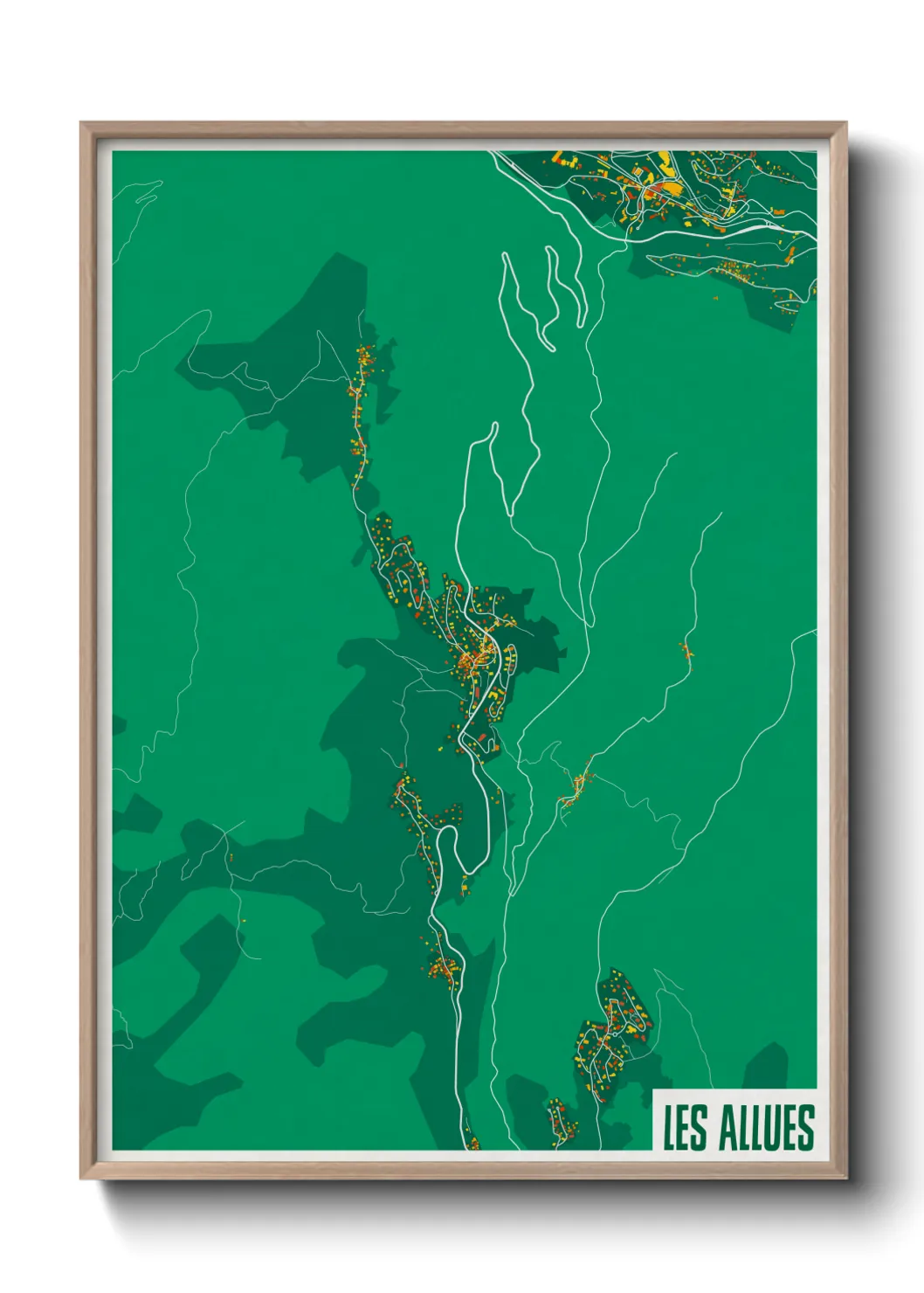 Un poster carteLes Allues