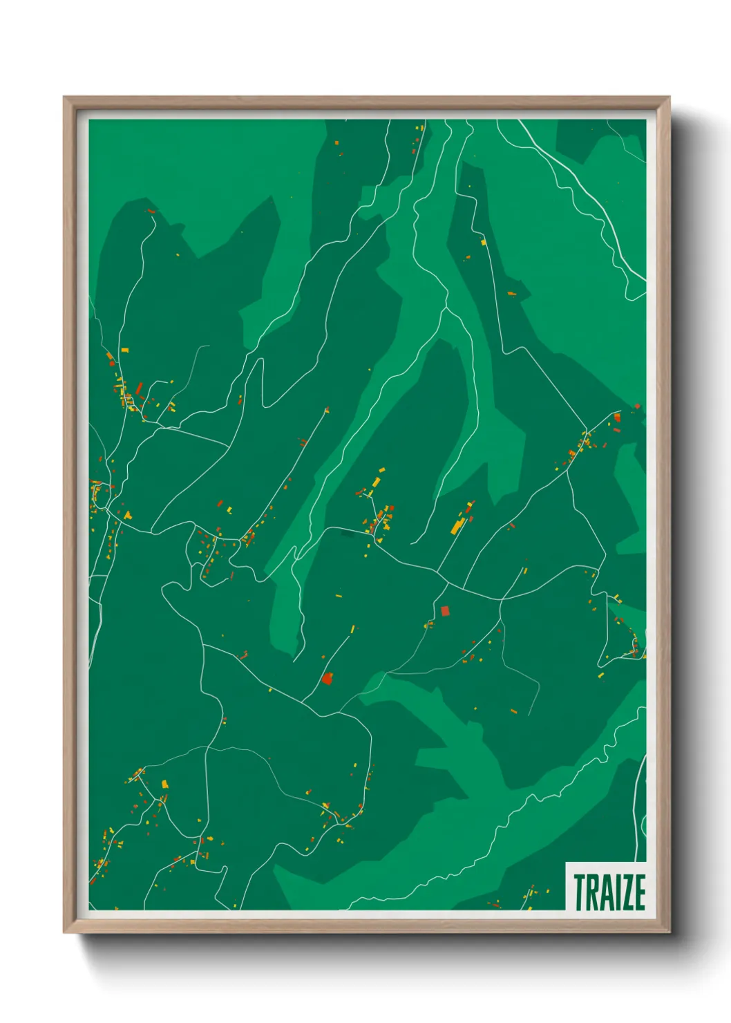 Une affiche de carte sur Traize