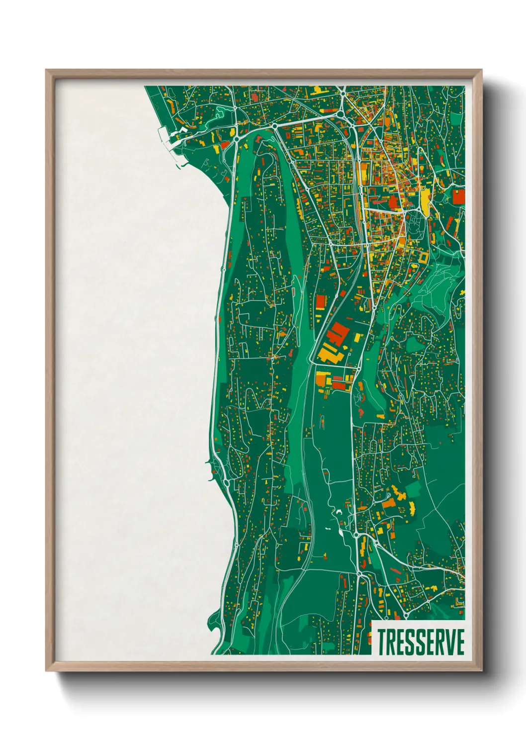 Une affiche de carte sur Tresserve