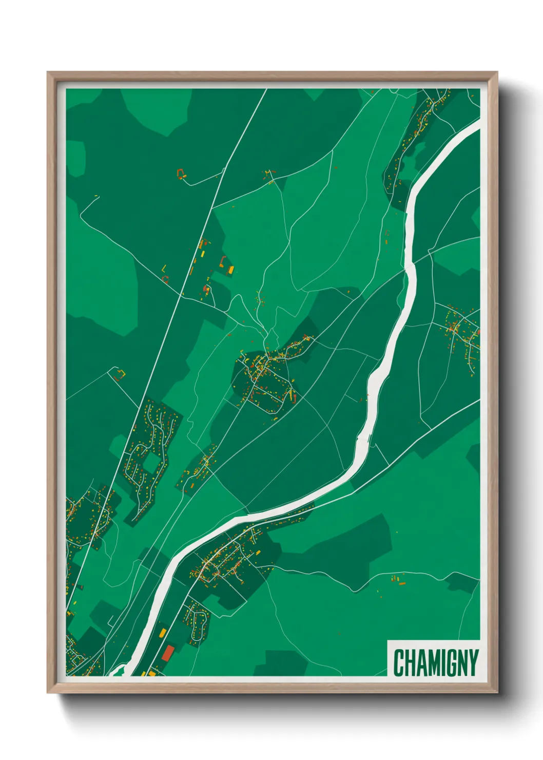 Un poster carteChamigny