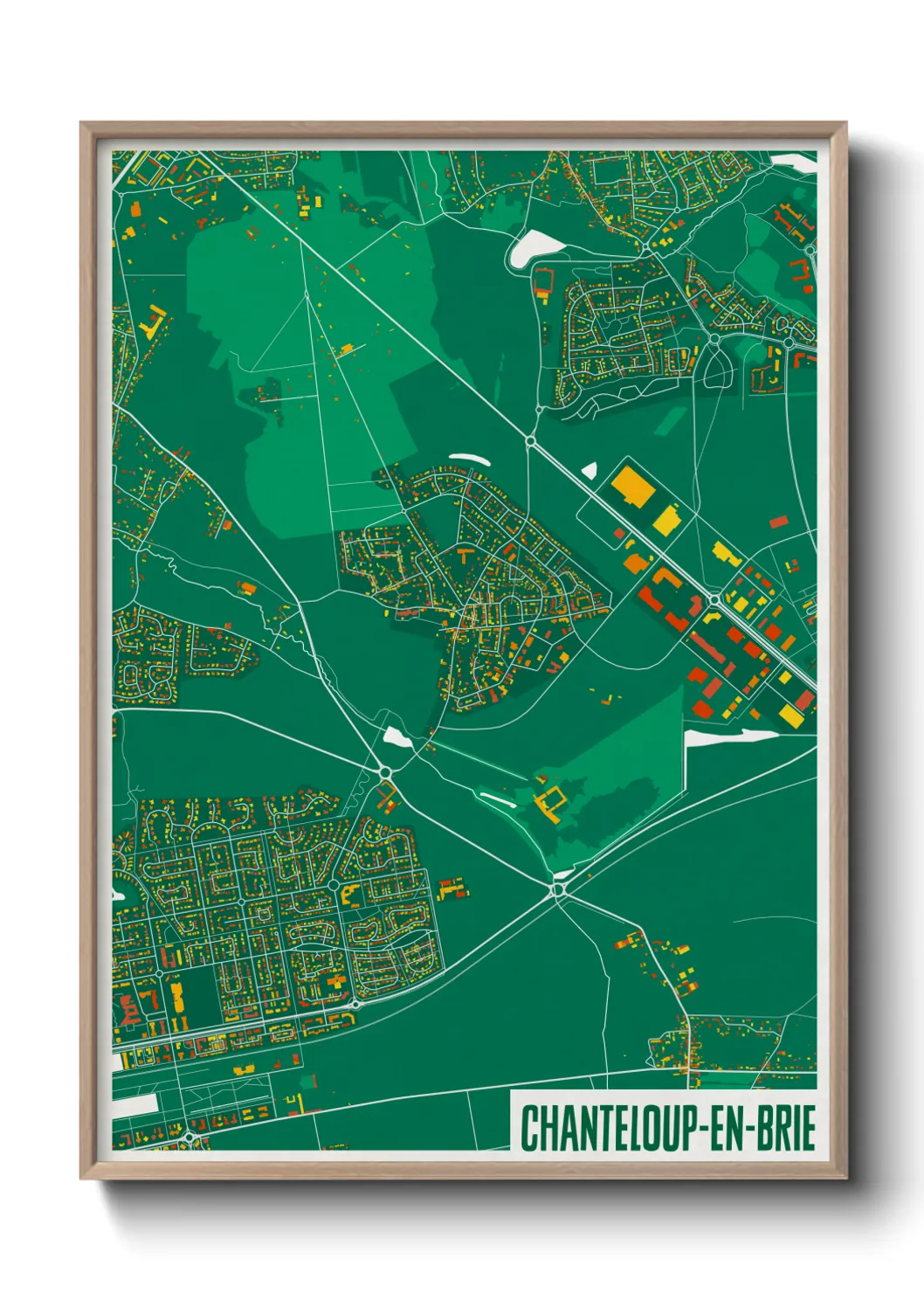Un poster carteChanteloup-en-Brie