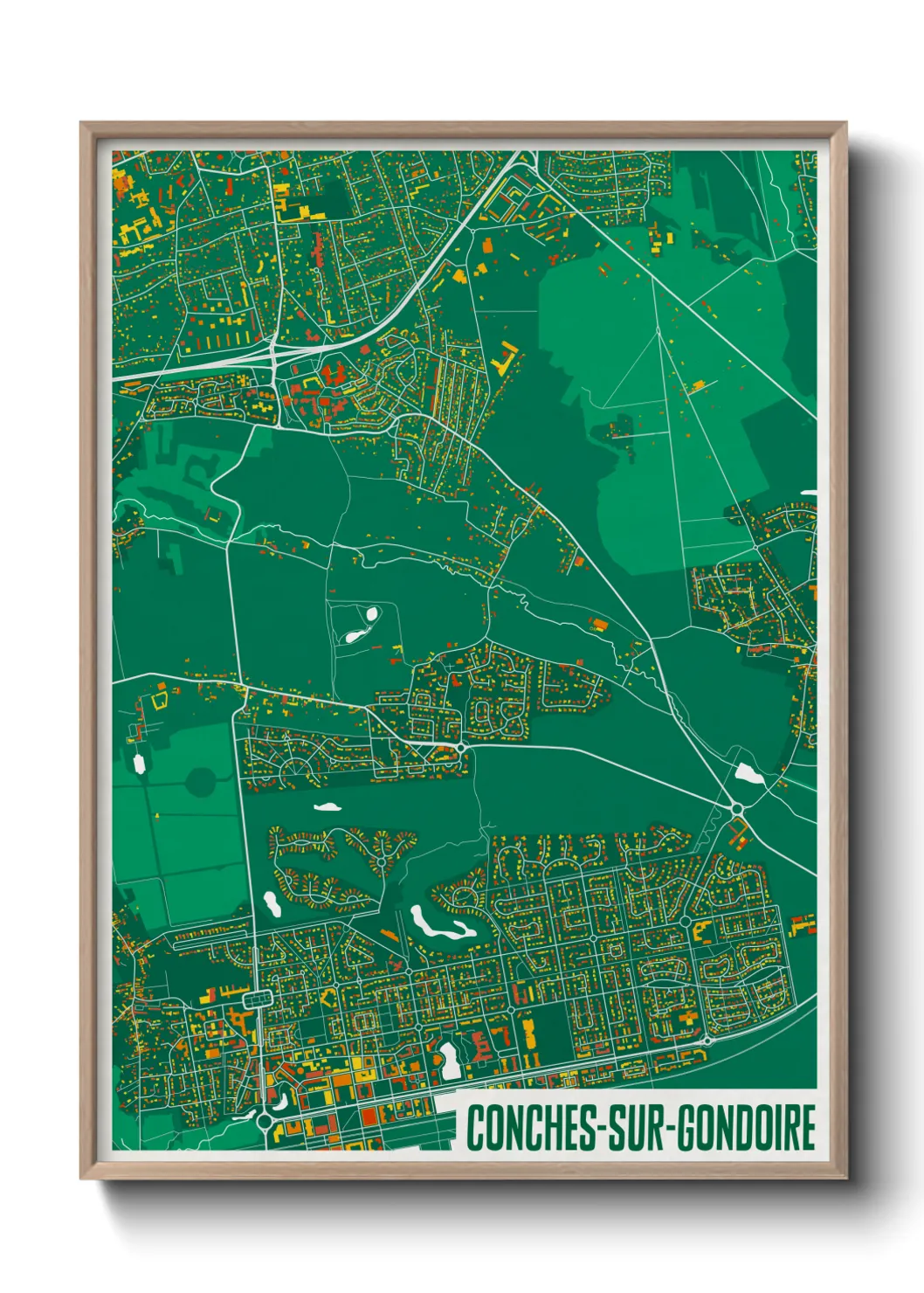 Un poster carteConches-sur-Gondoire