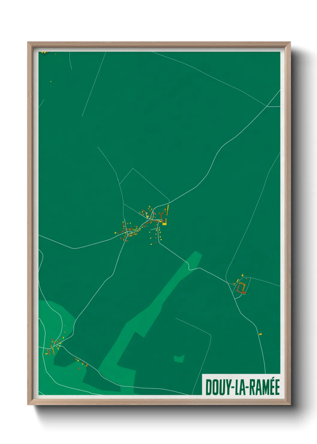 Un poster carteDouy-la-Ramée