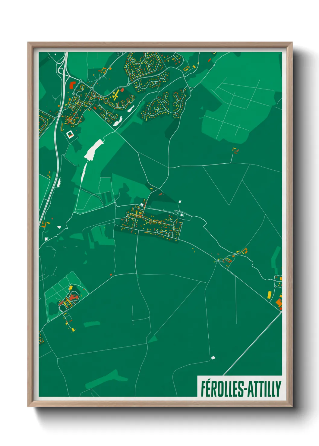 Un poster carteFérolles-Attilly