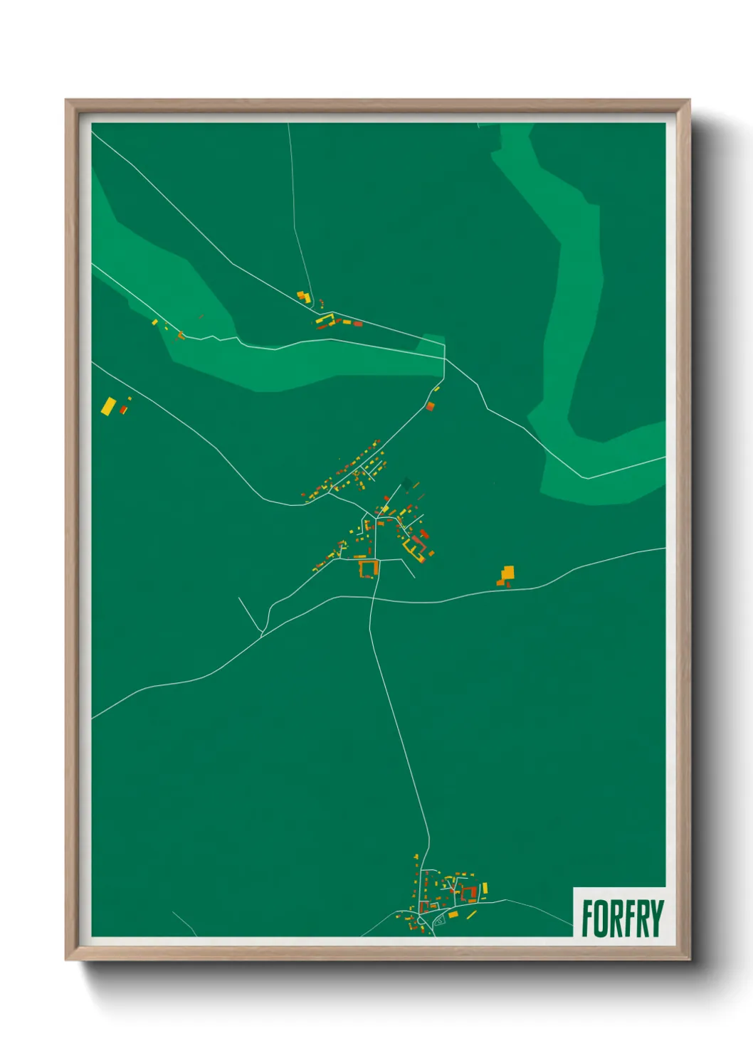 Une affiche de carte sur Forfry