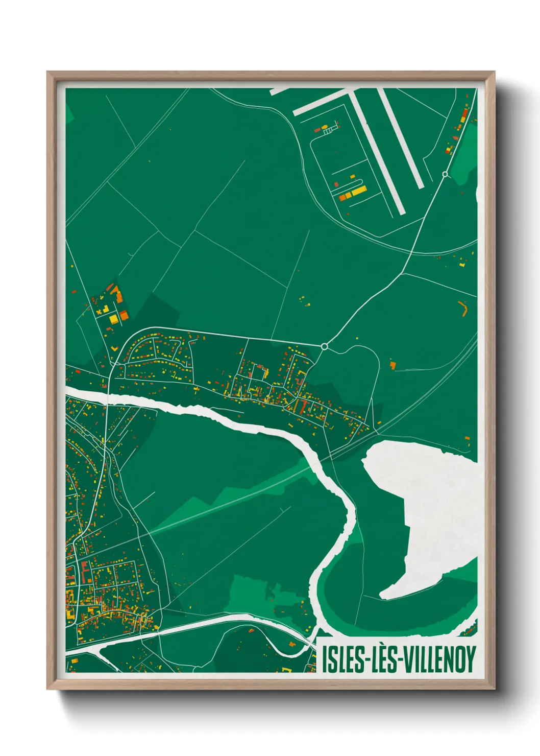 Une affiche de carte sur Isles-lès-Villenoy
