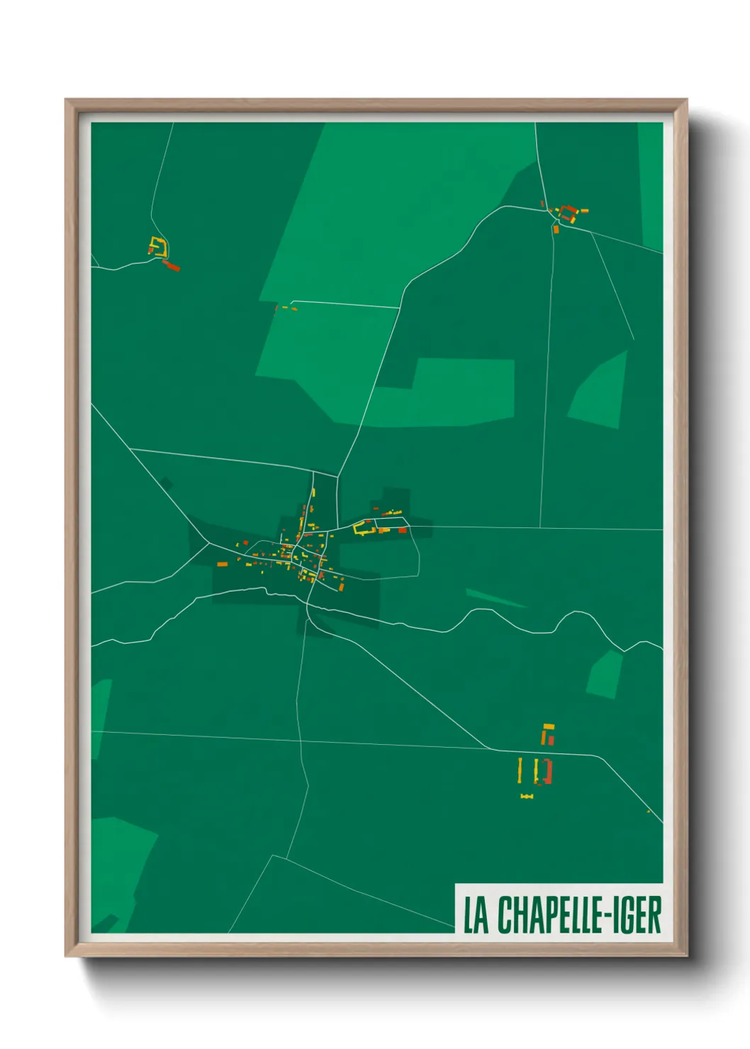 Un poster carteLa Chapelle-Iger