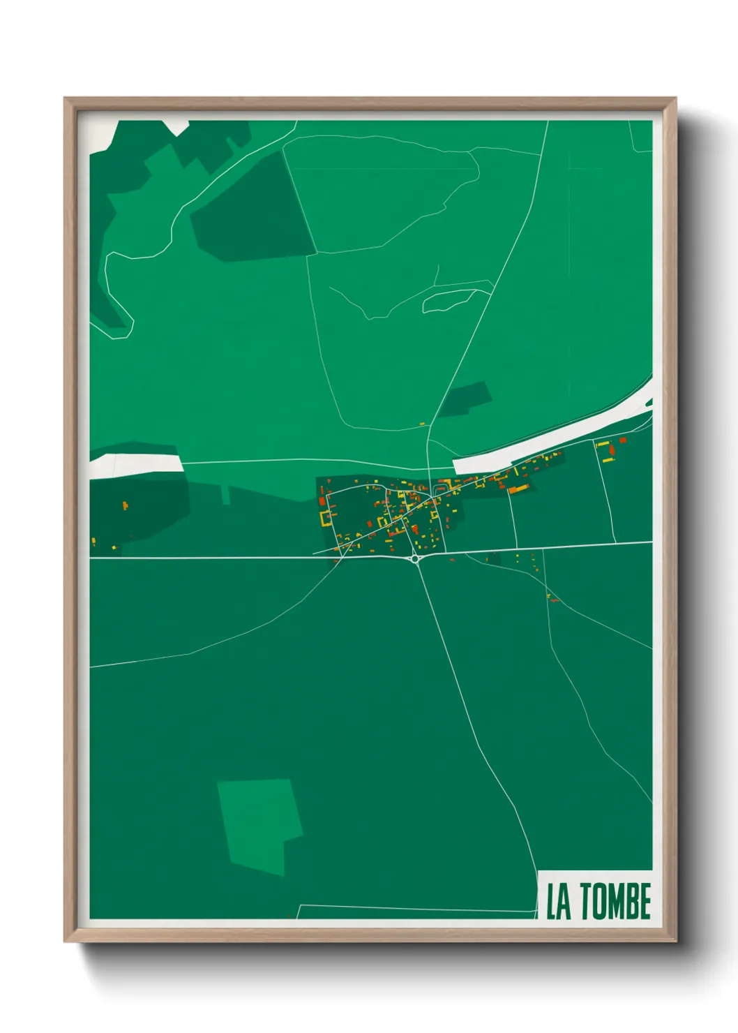 Une affiche de carte sur La Tombe
