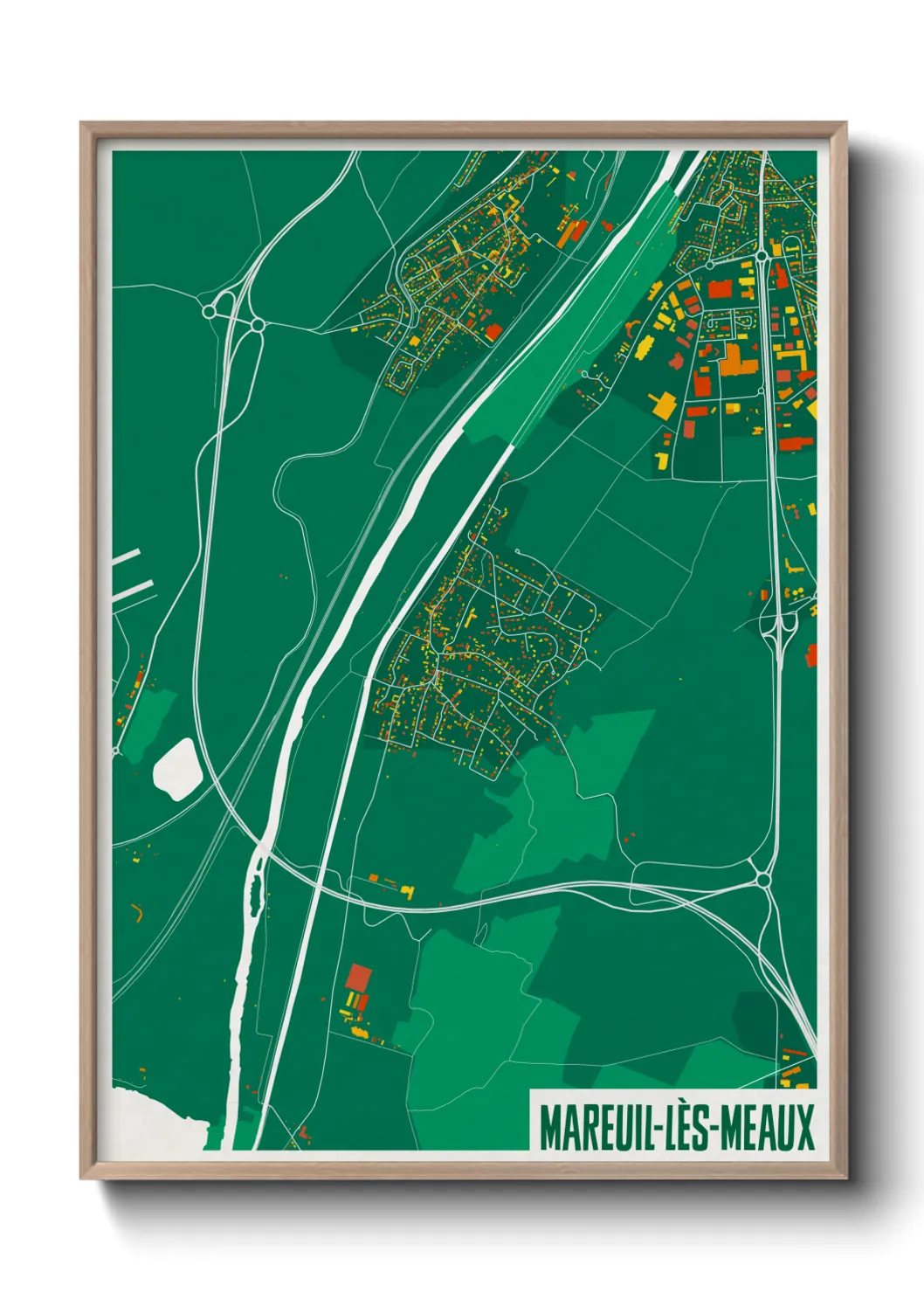 Un poster carteMareuil-lès-Meaux