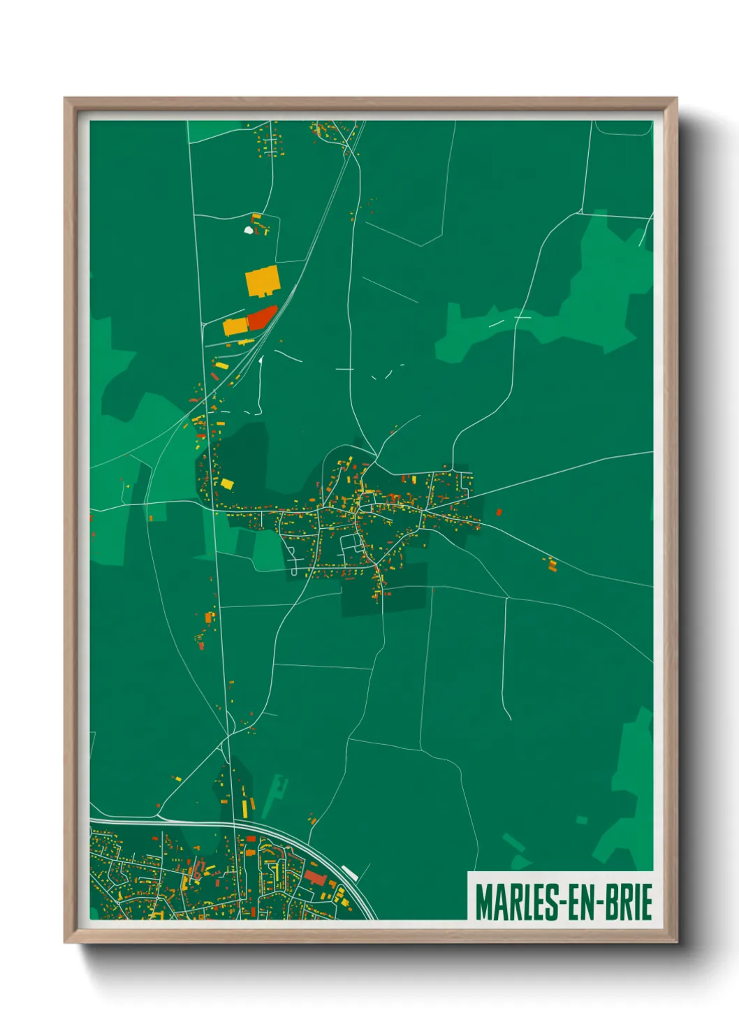 Un poster carteMarles-en-Brie