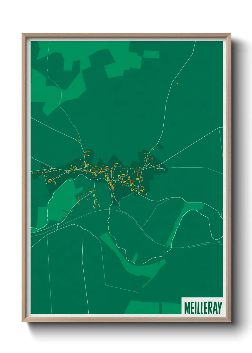 Une affiche de carte sur Meilleray