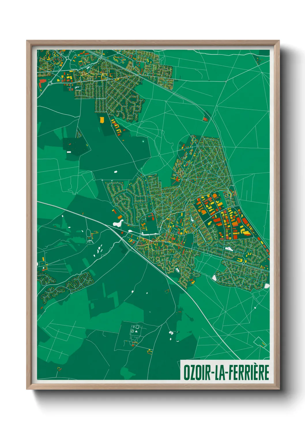 Un poster carteOzoir-la-Ferrière