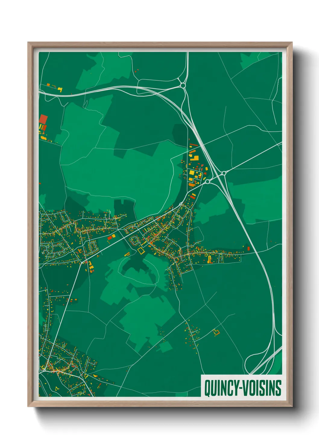 Un poster carteQuincy-Voisins