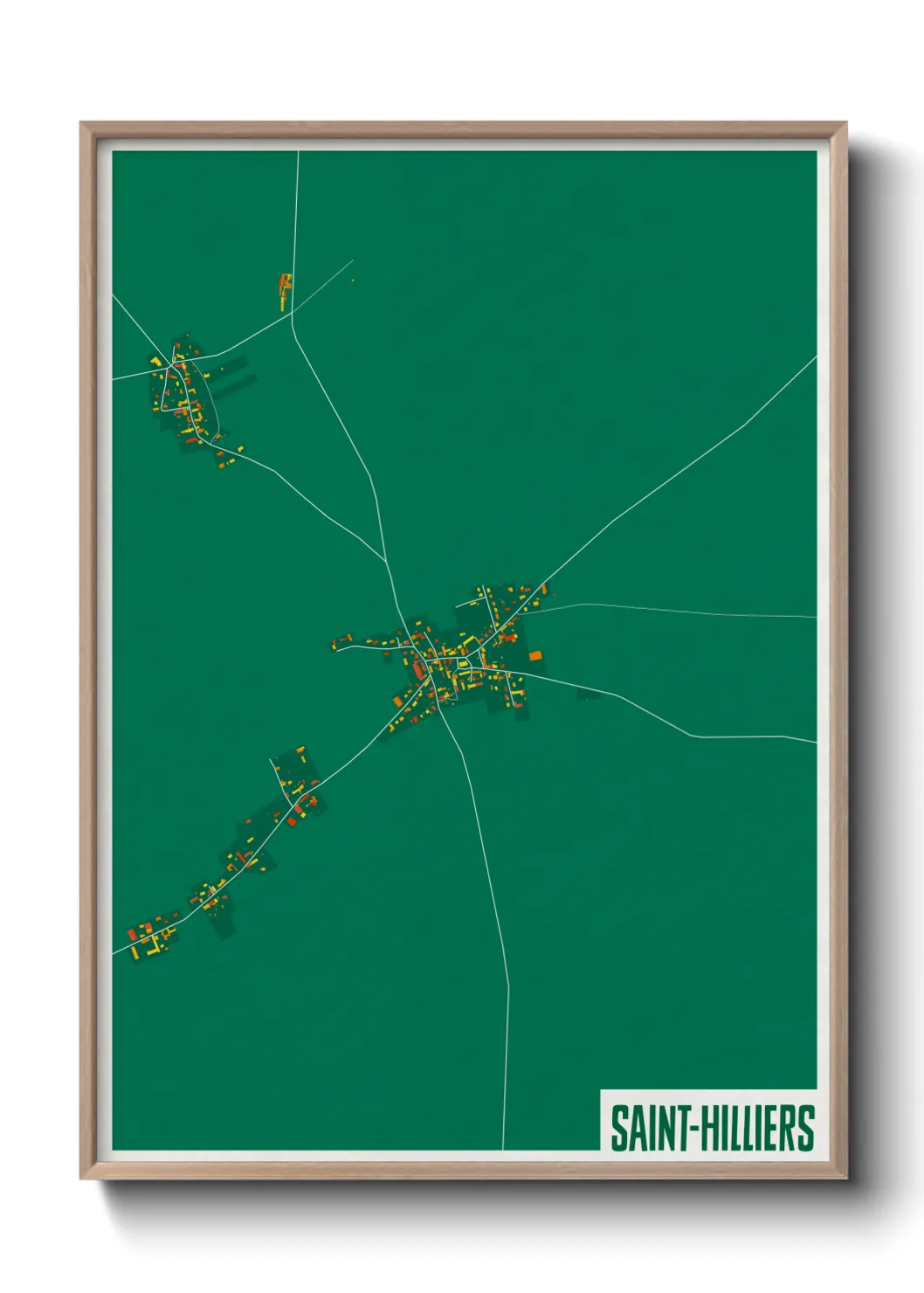 Un poster carteSaint-Hilliers