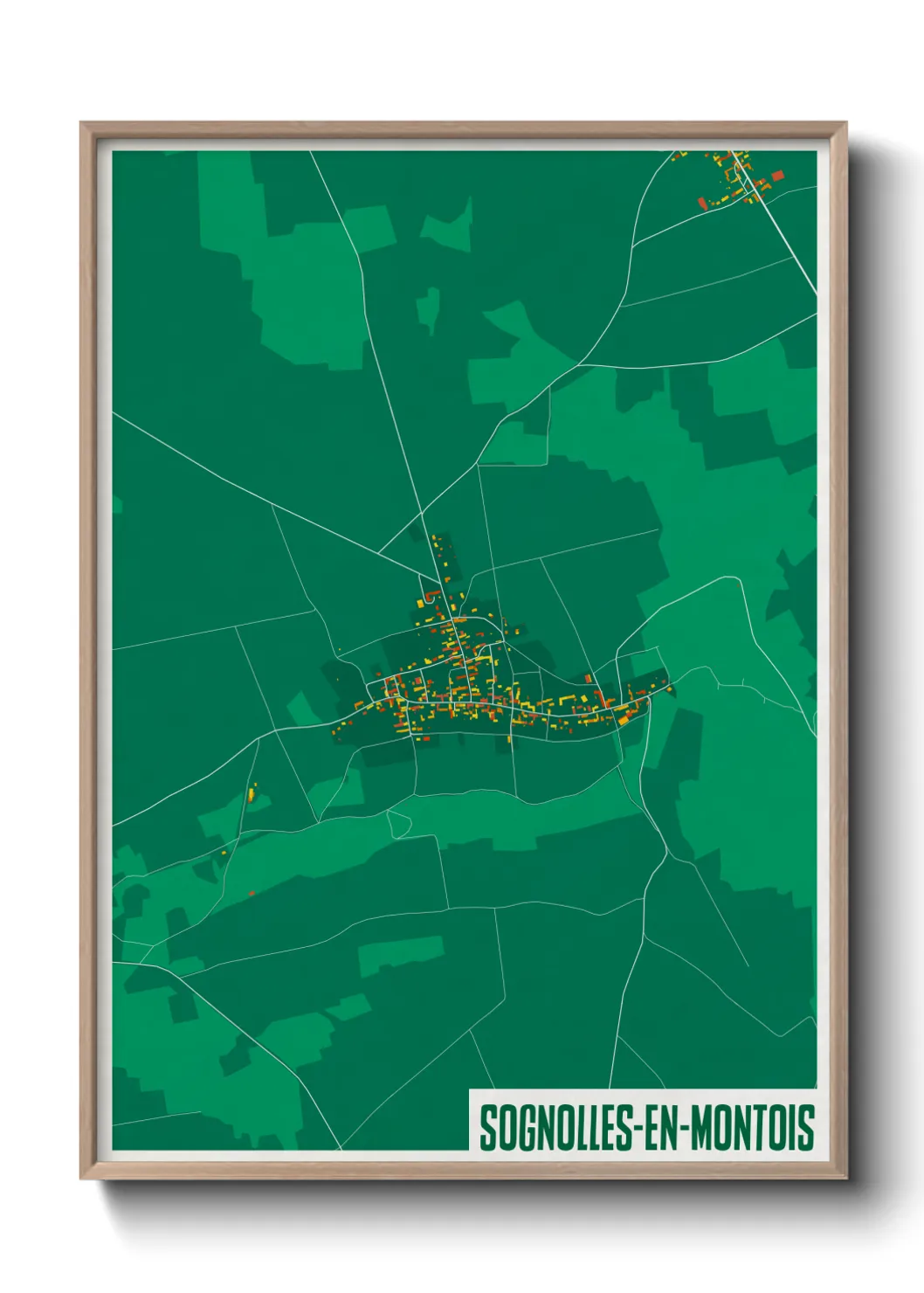 Un poster carteSognolles-en-Montois