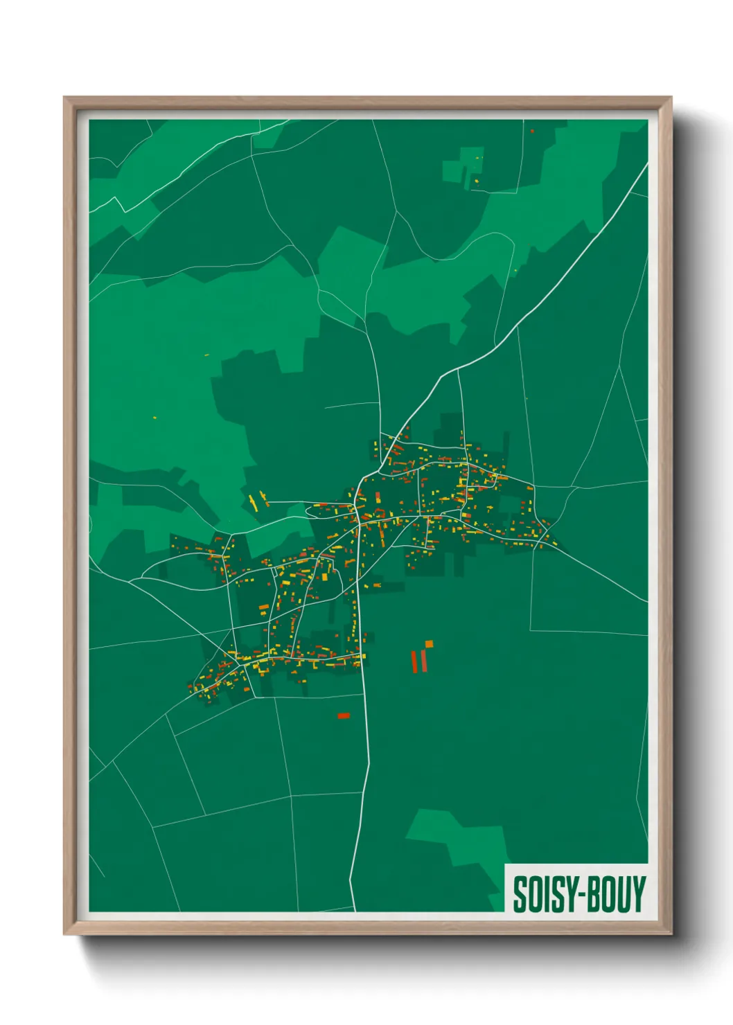 Un poster carteSoisy-Bouy