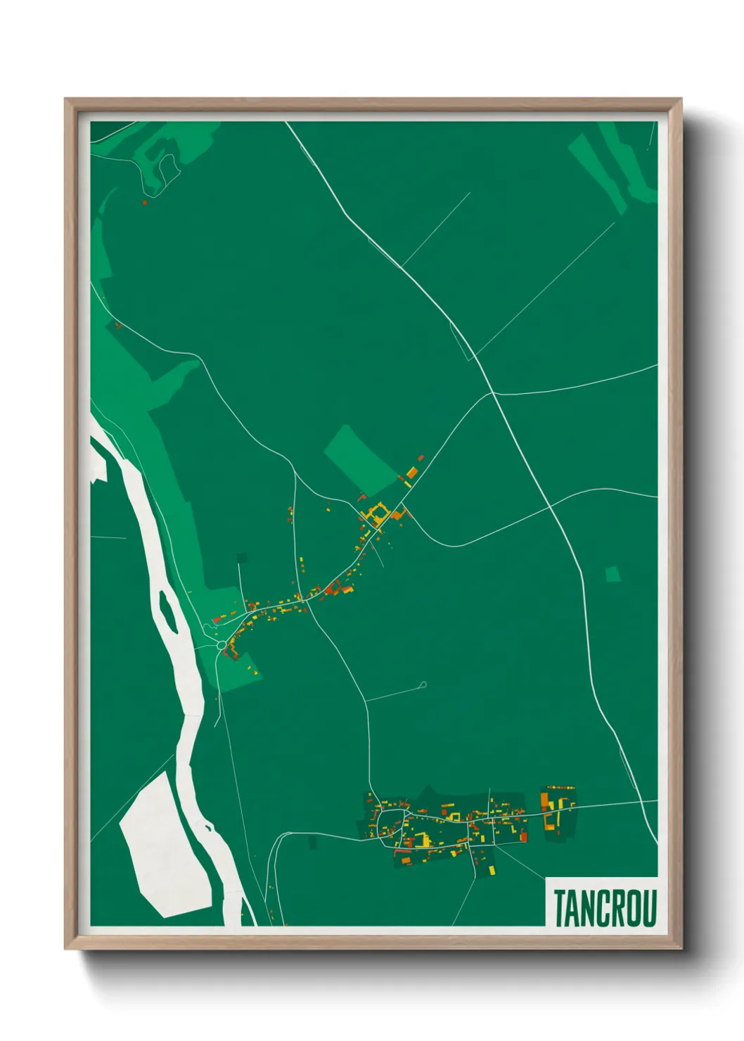 Une affiche de carte sur Tancrou