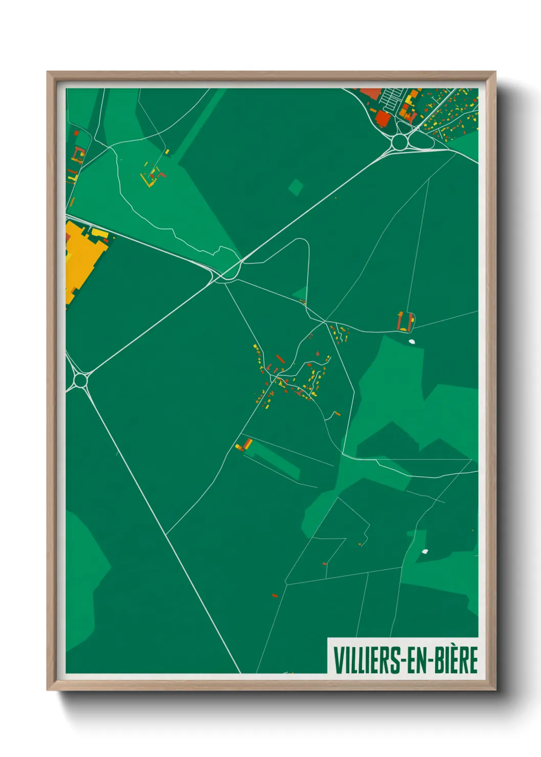 Un poster carteVilliers-en-Bière