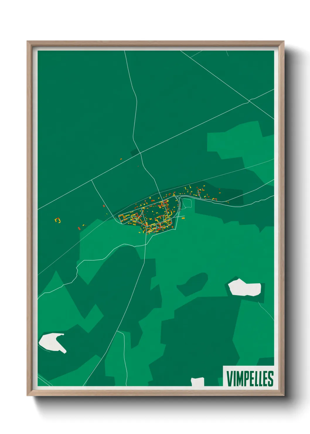 Une affiche de carte sur Vimpelles