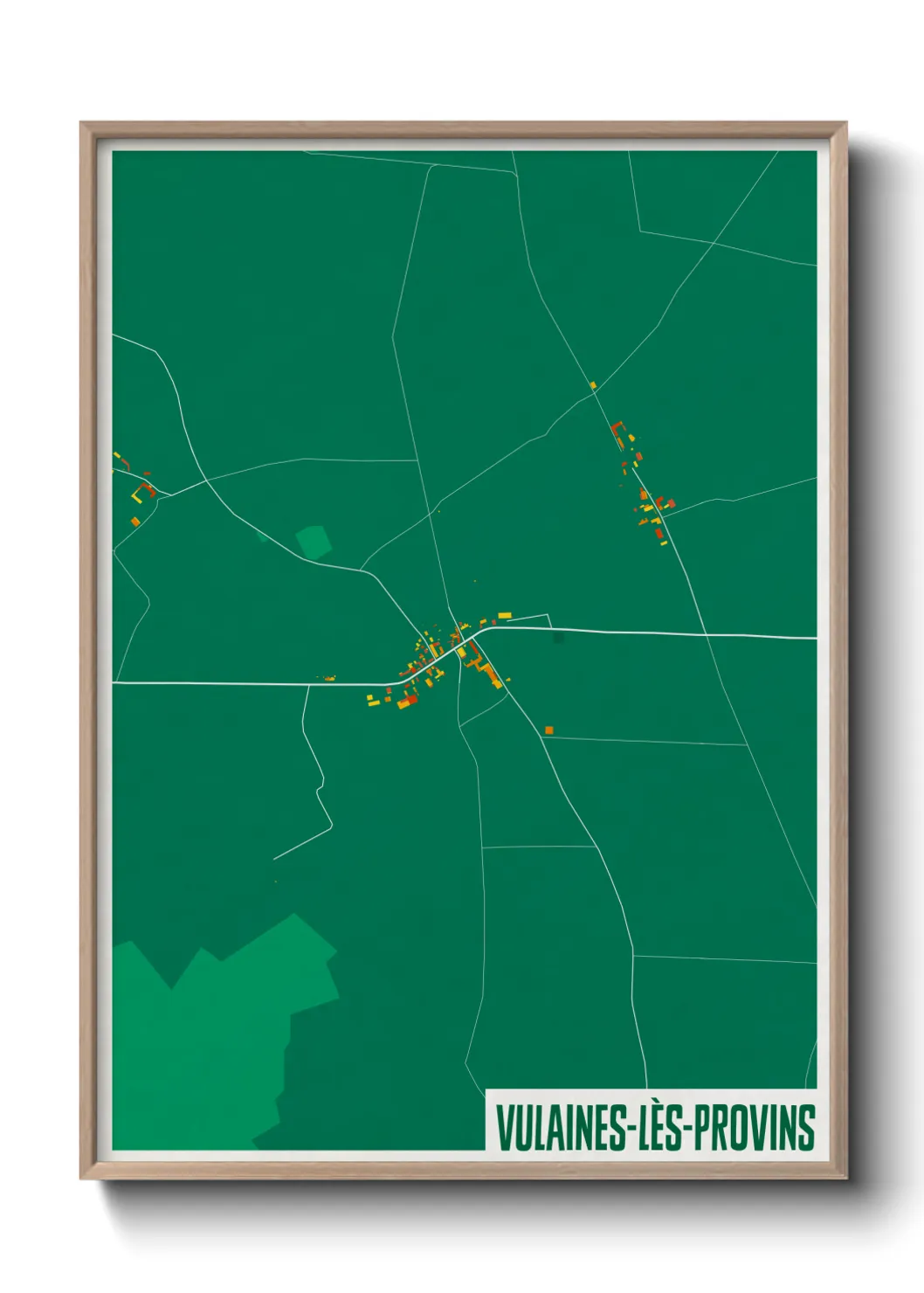 Un poster carteVulaines-lès-Provins