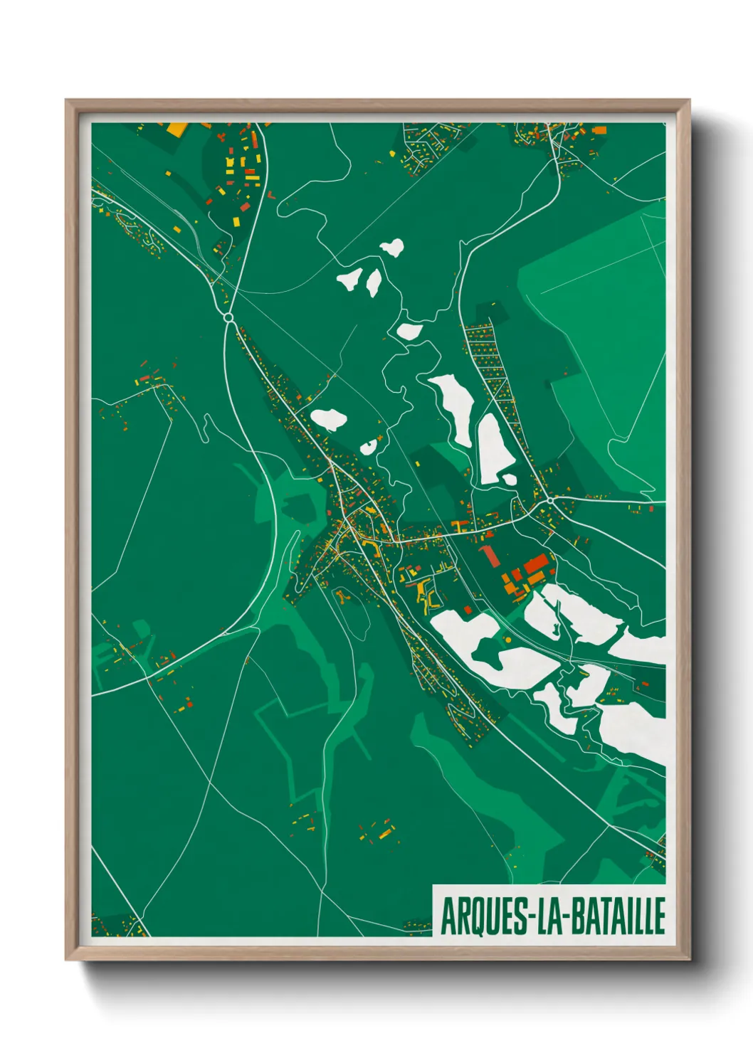 Un poster carteArques-la-Bataille