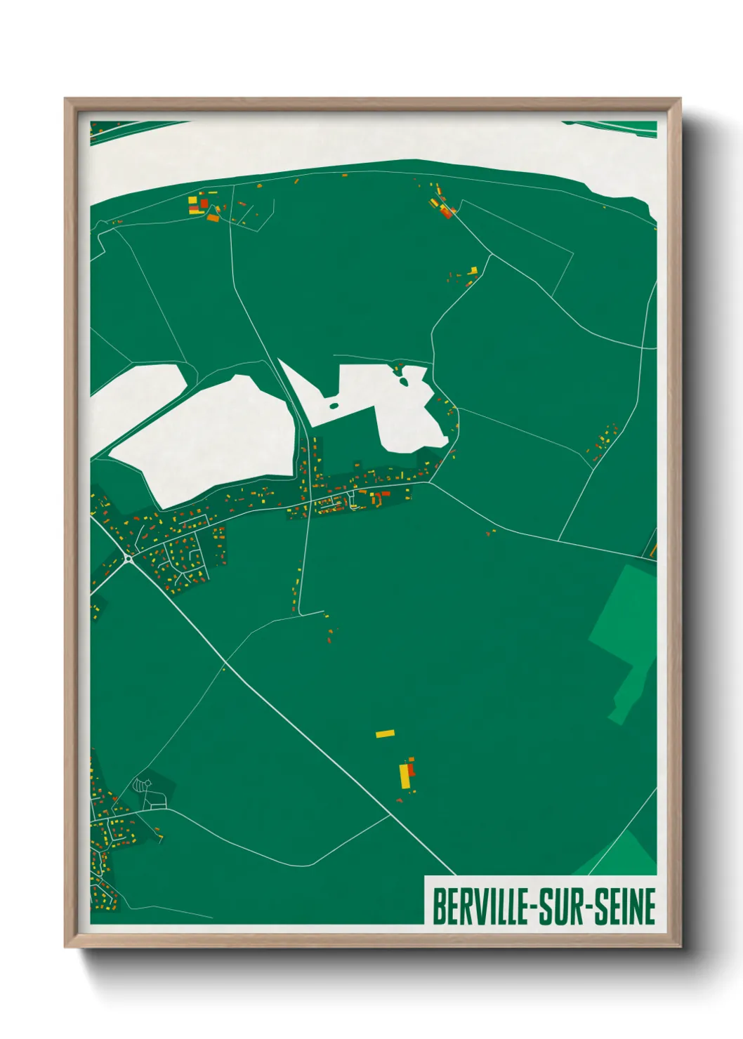 Un poster carteBerville-sur-Seine
