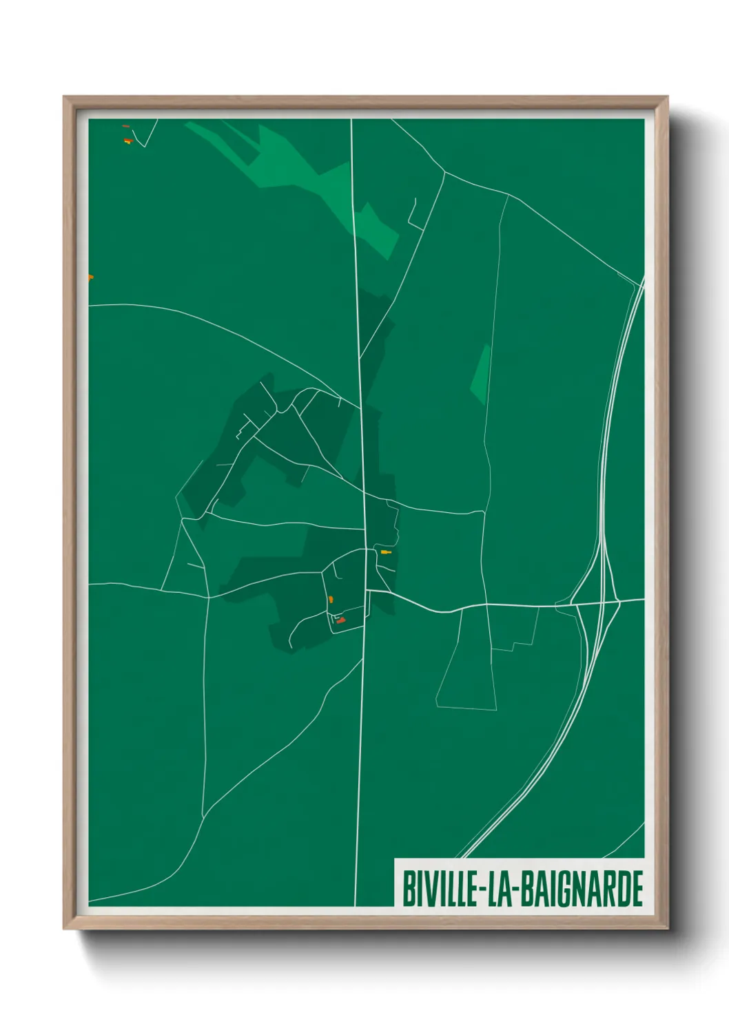 Un poster carteBiville-la-Baignarde