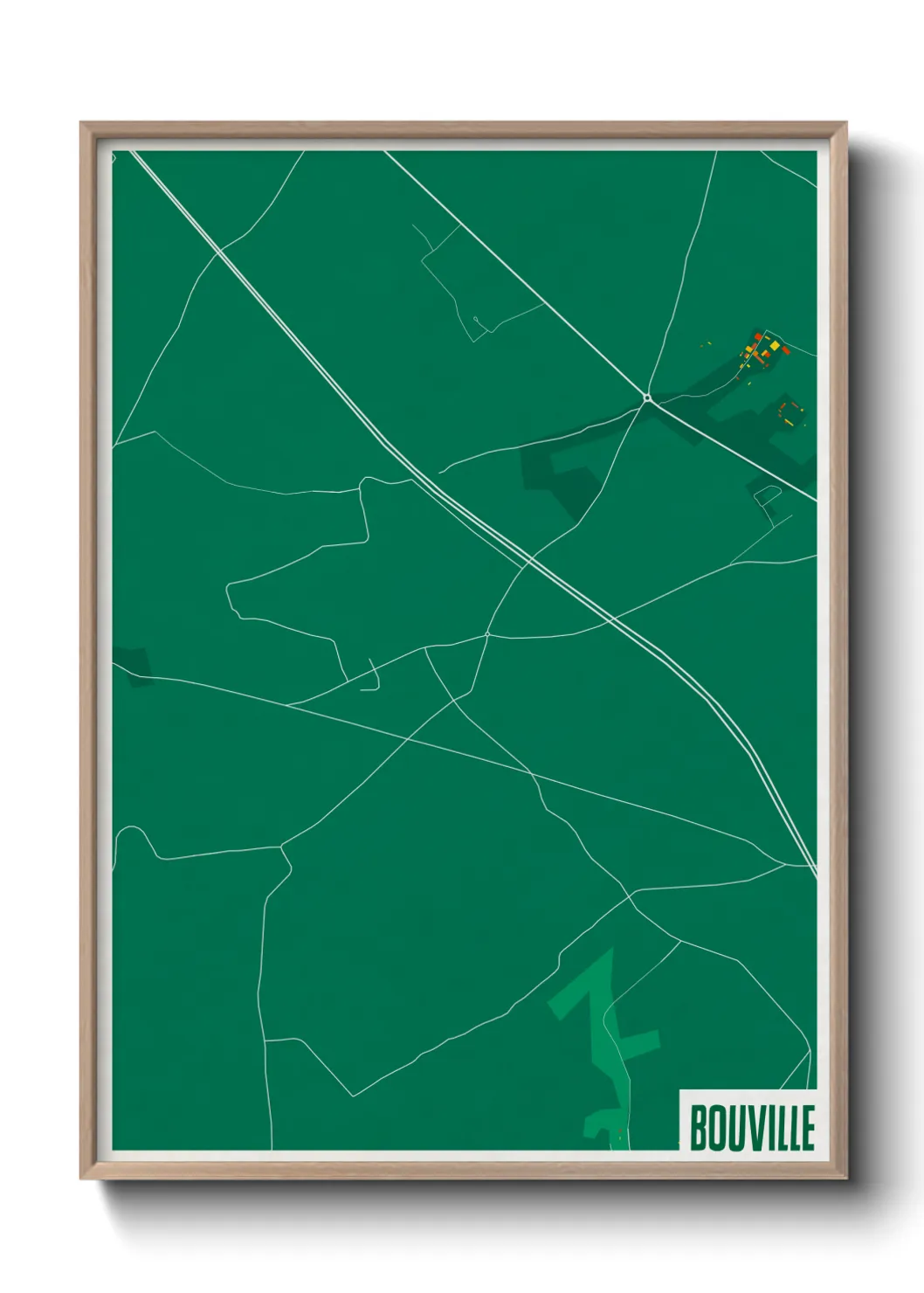 Une affiche de carte sur Bouville