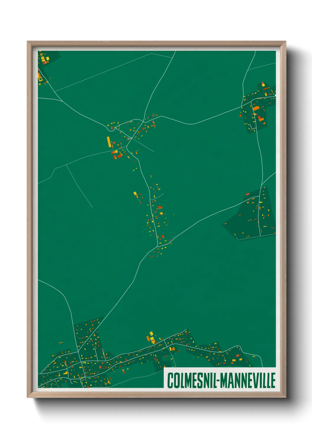 Un poster carteColmesnil-Manneville